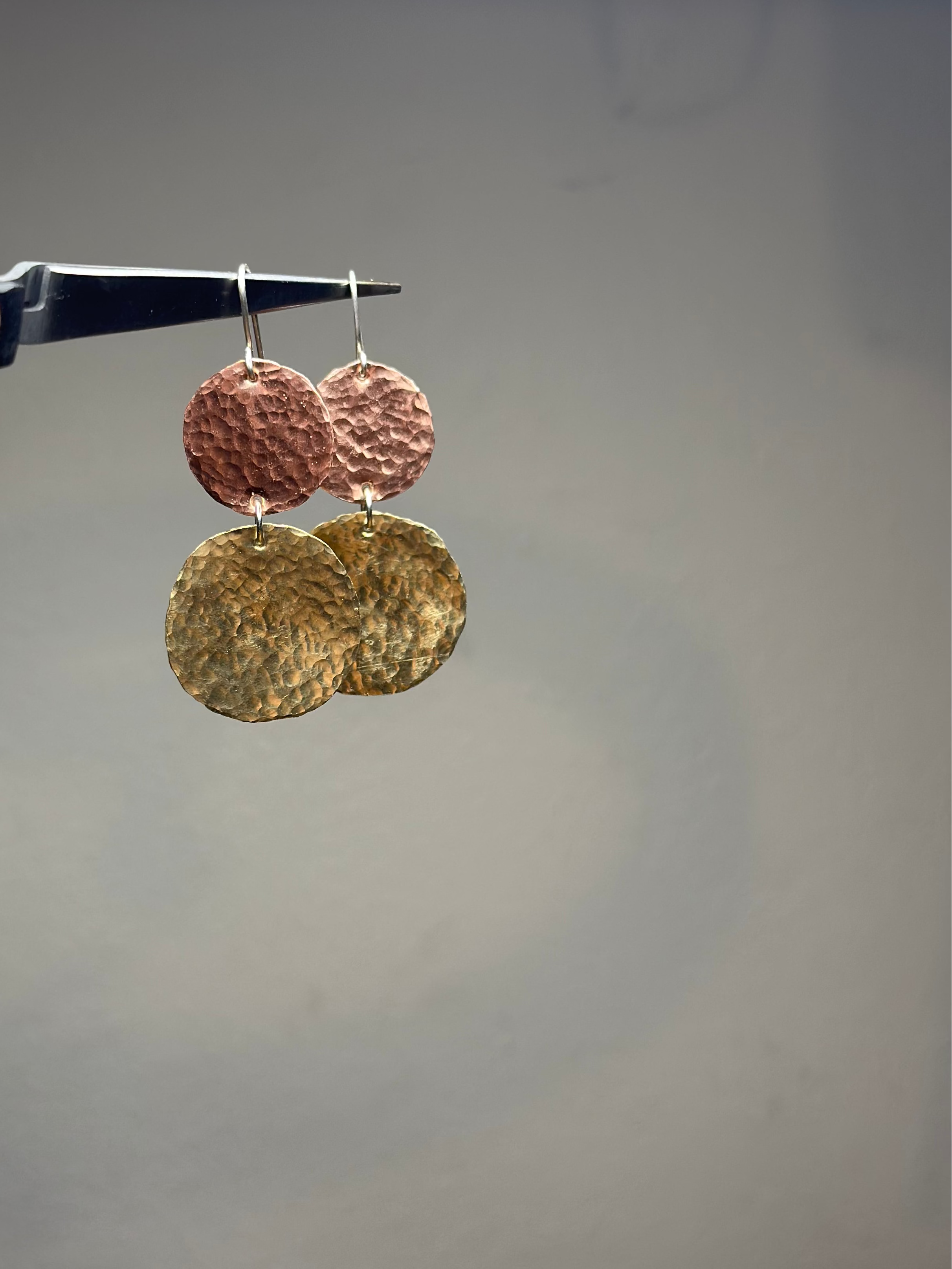 Statement Tri-metal Earrings