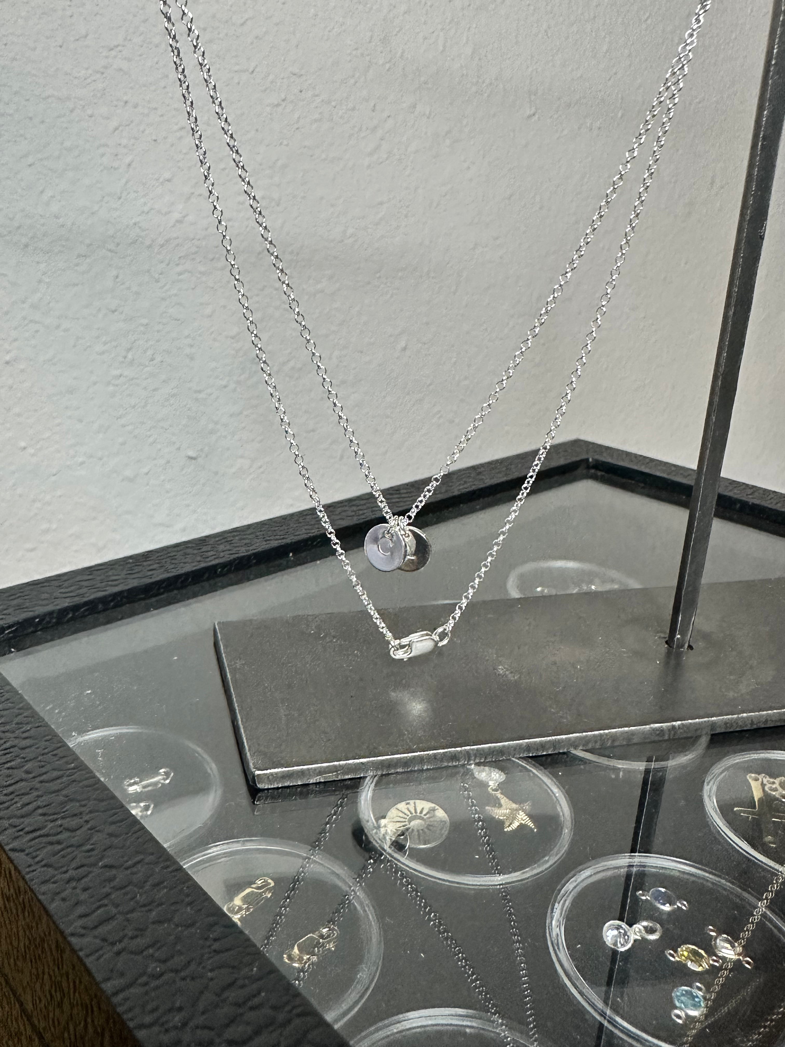 Custom Initial Necklace with Letter Charm