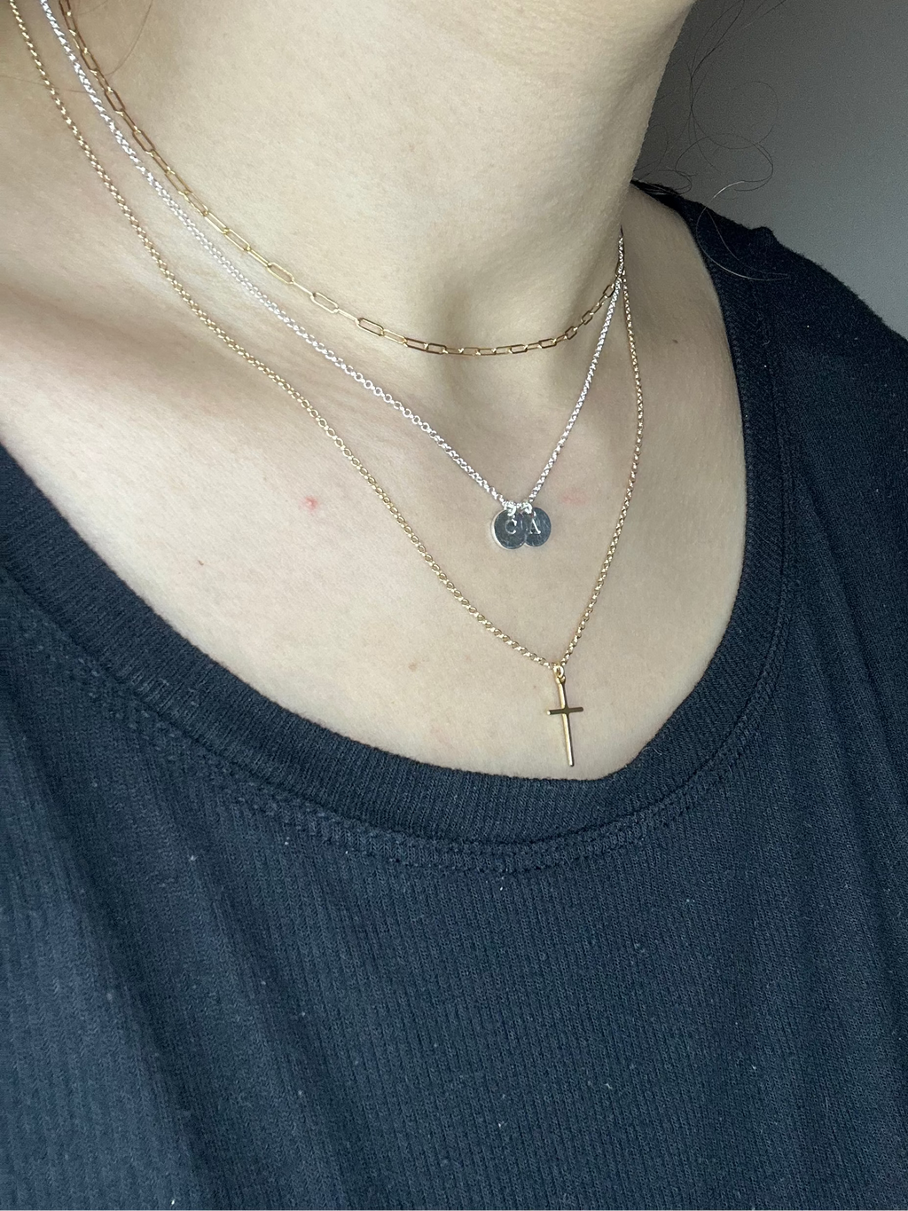Custom Initial Necklace with Letter Charm