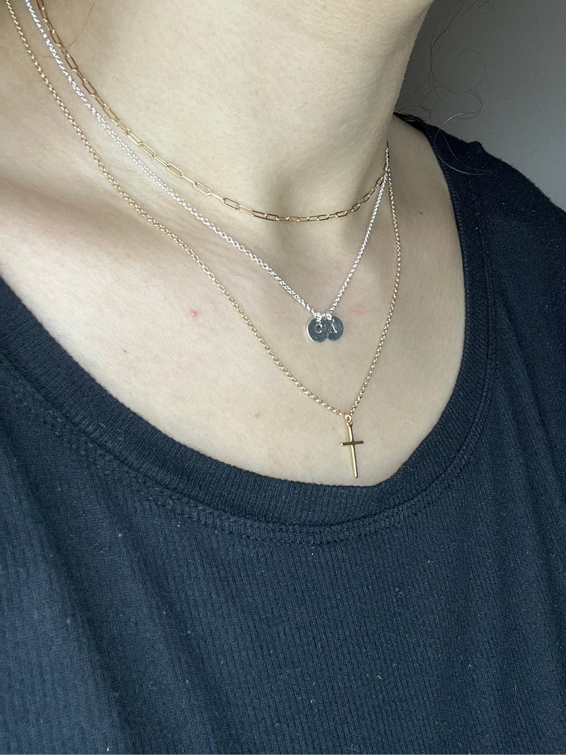 Custom Initial Necklace with Letter Charm