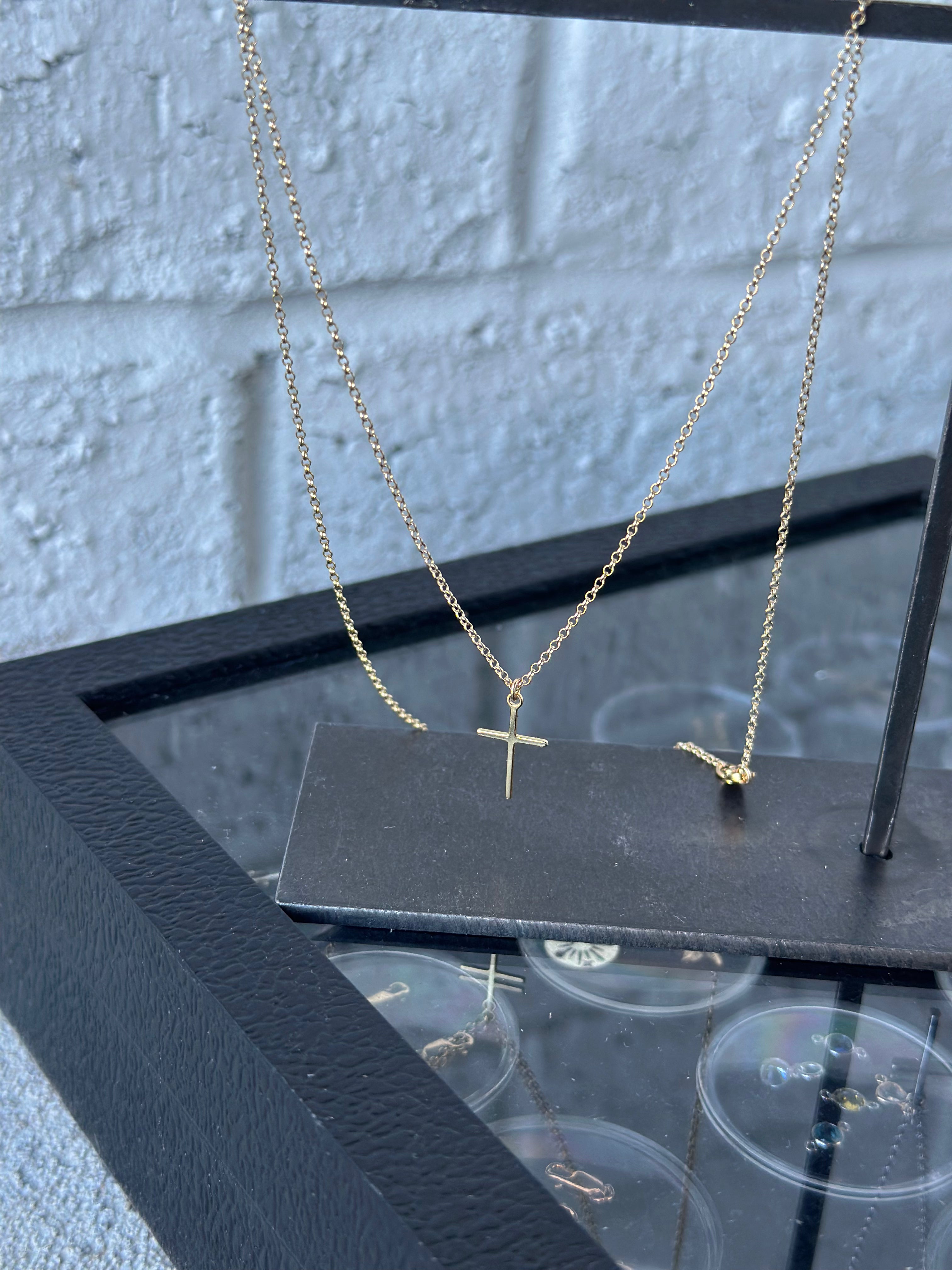 14k Gold Filled Cross Necklace