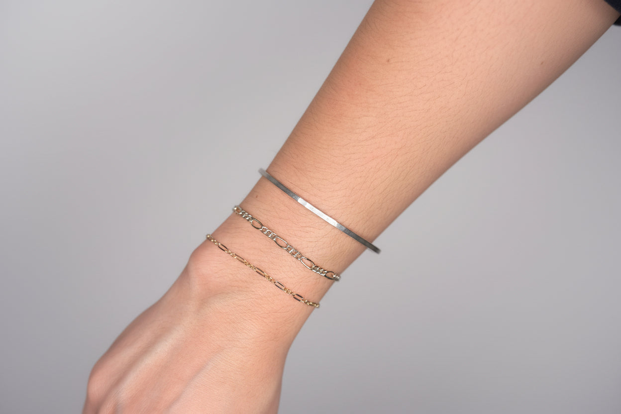 Hammered Halo Bangle