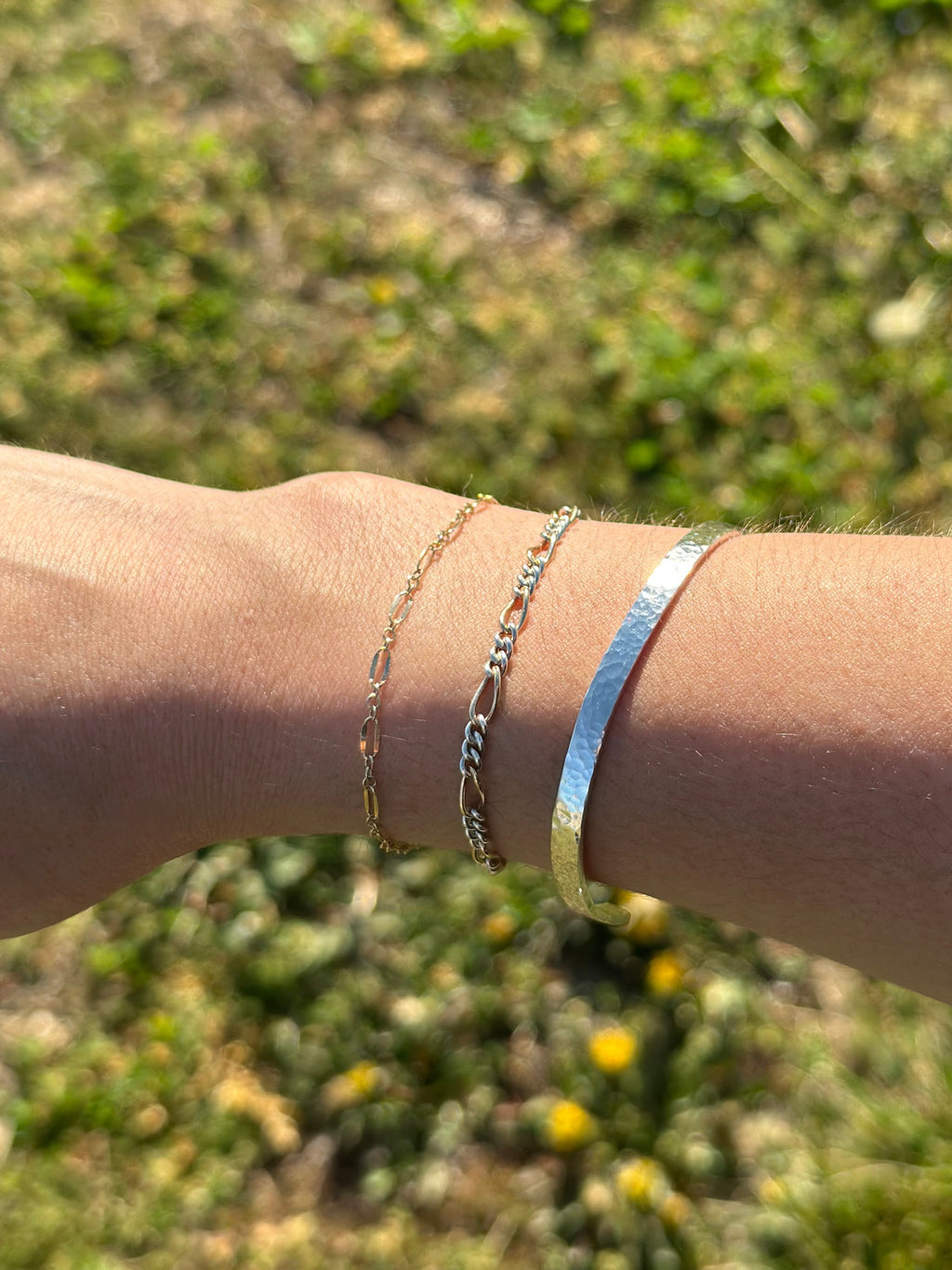 Hammered Sterling Silver Cuff