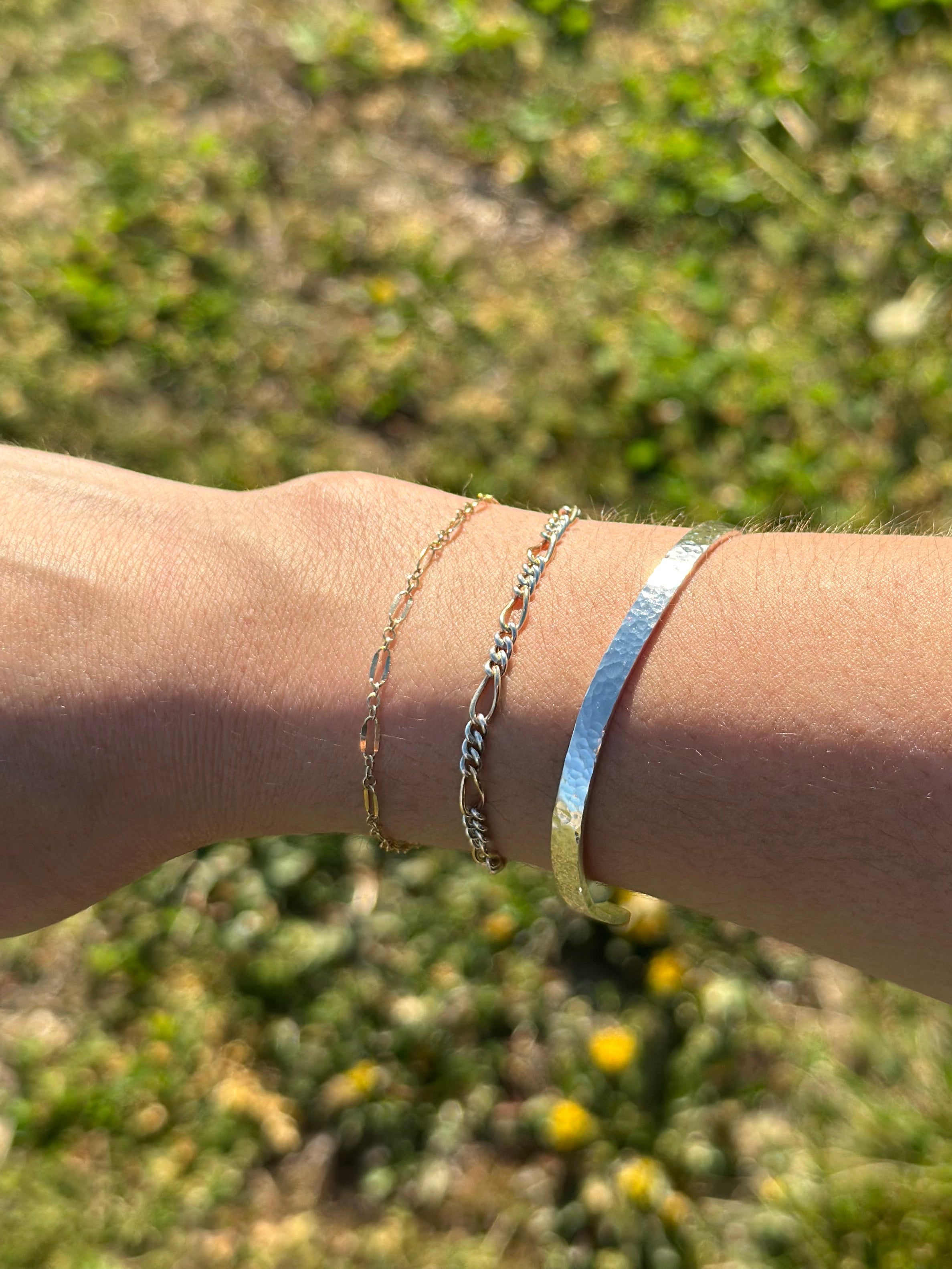 Hammered Sterling Silver Cuff