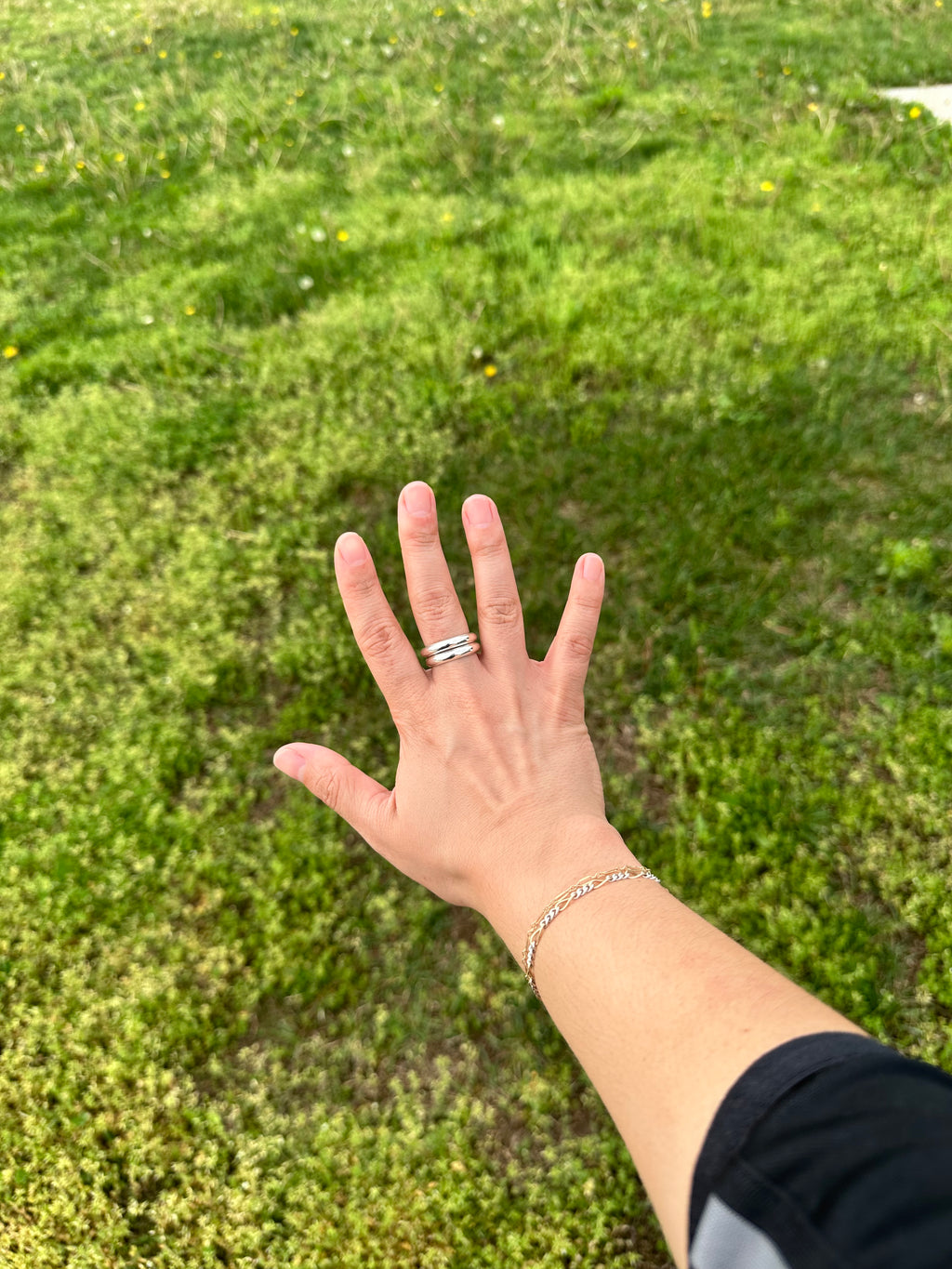 Sterling Silver Forged Ring - 4mm