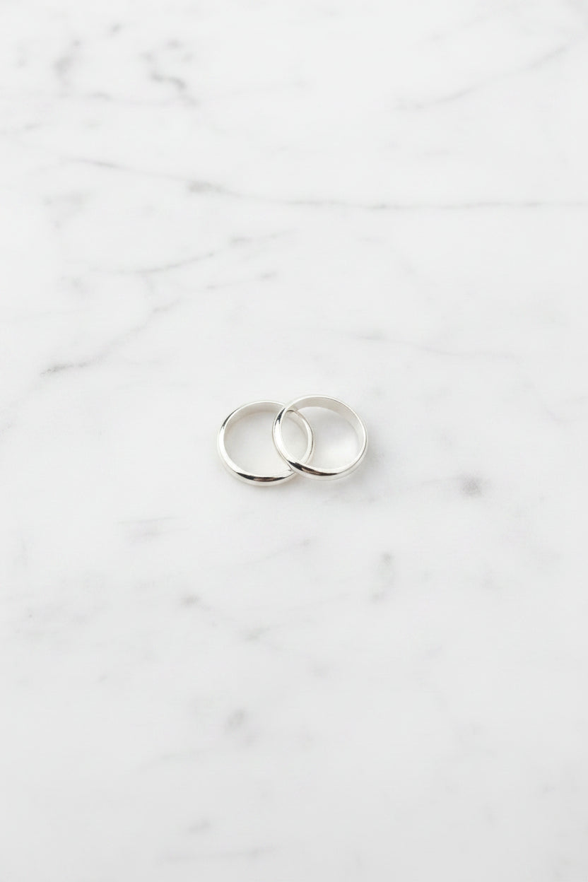 Sterling Silver Forged Ring - 4mm