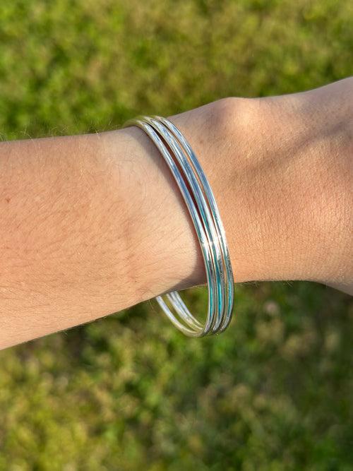 Classic Circle Bangle - 0.925 Sterling Silver