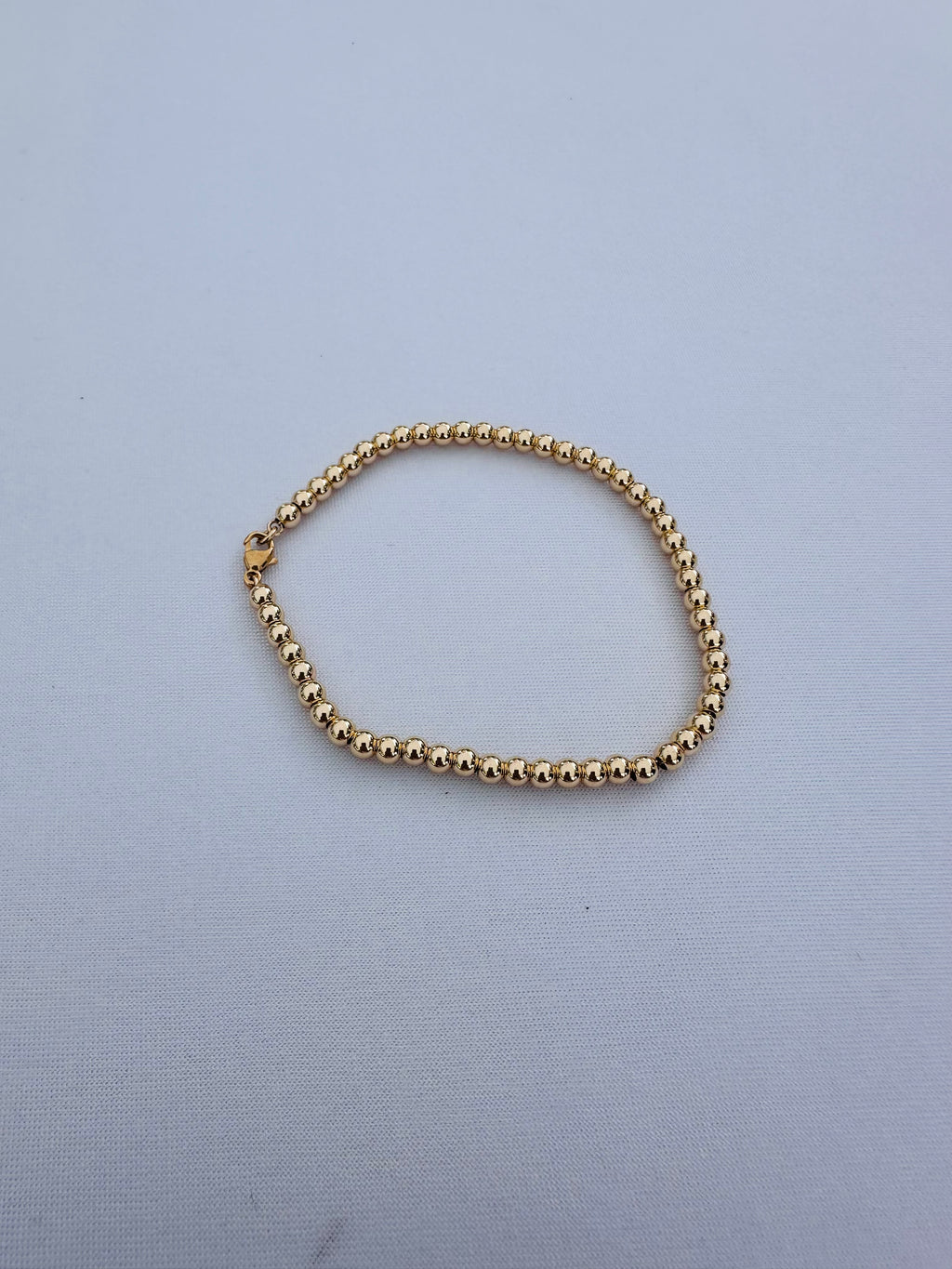 14k Gold-filled Beaded Chain Bracelet