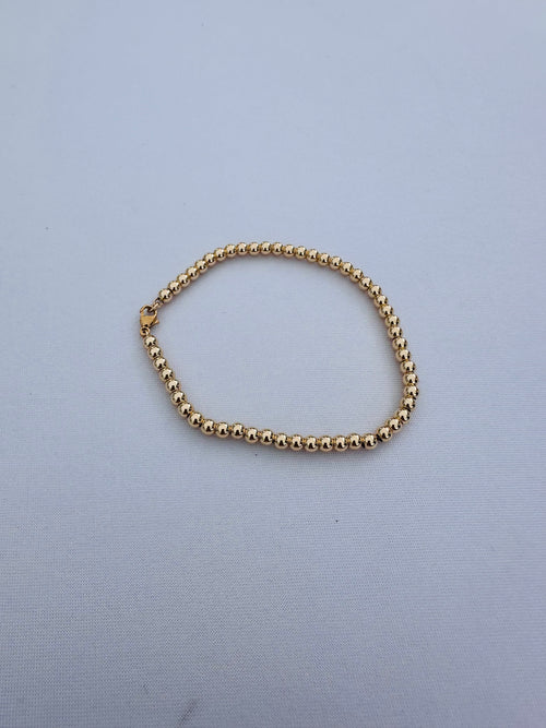 14k Gold-filled Beaded Chain Bracelet