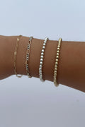 14k Gold-filled Beaded Chain Bracelet