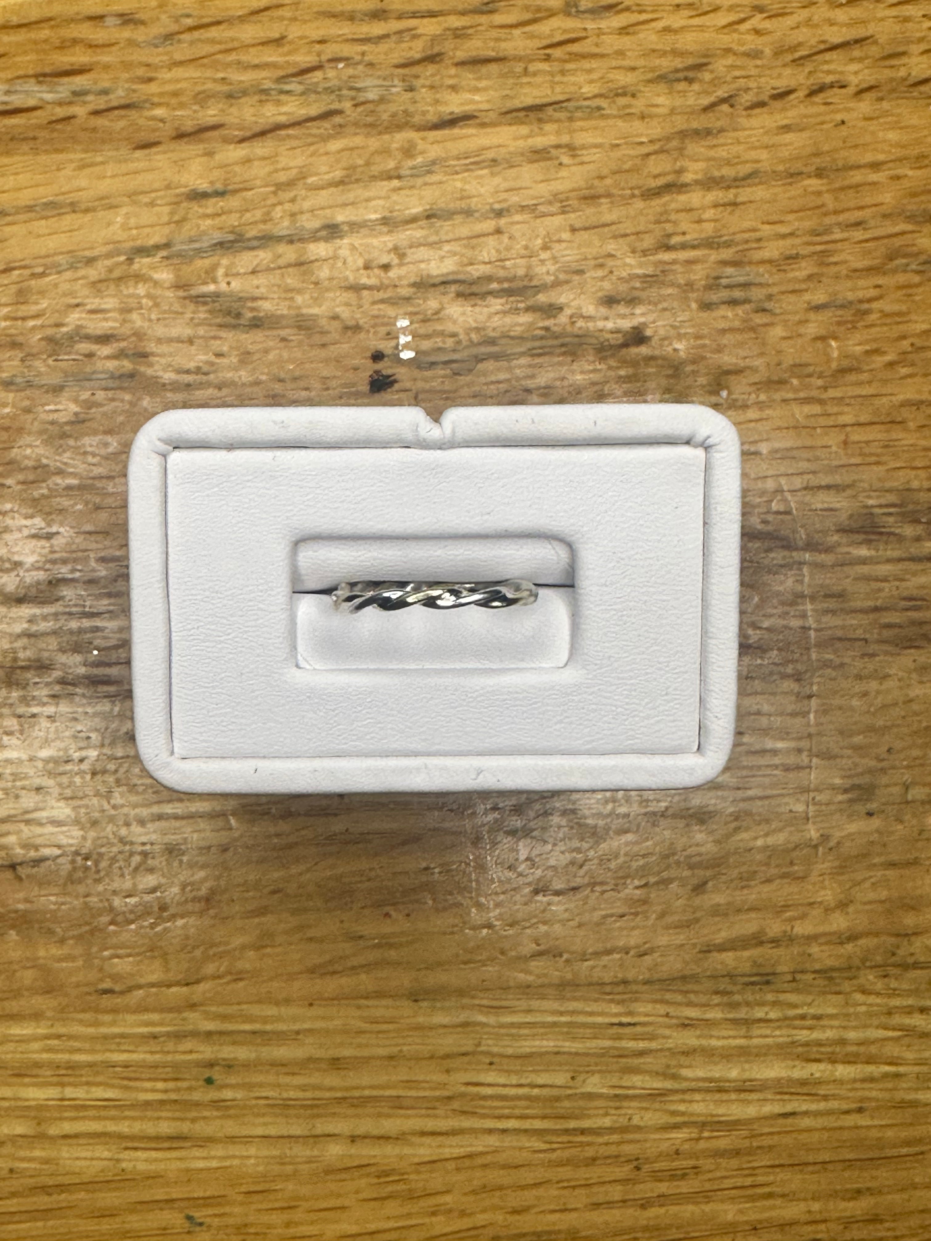 Harmony Twist Ring - Brass & Sterling Silver