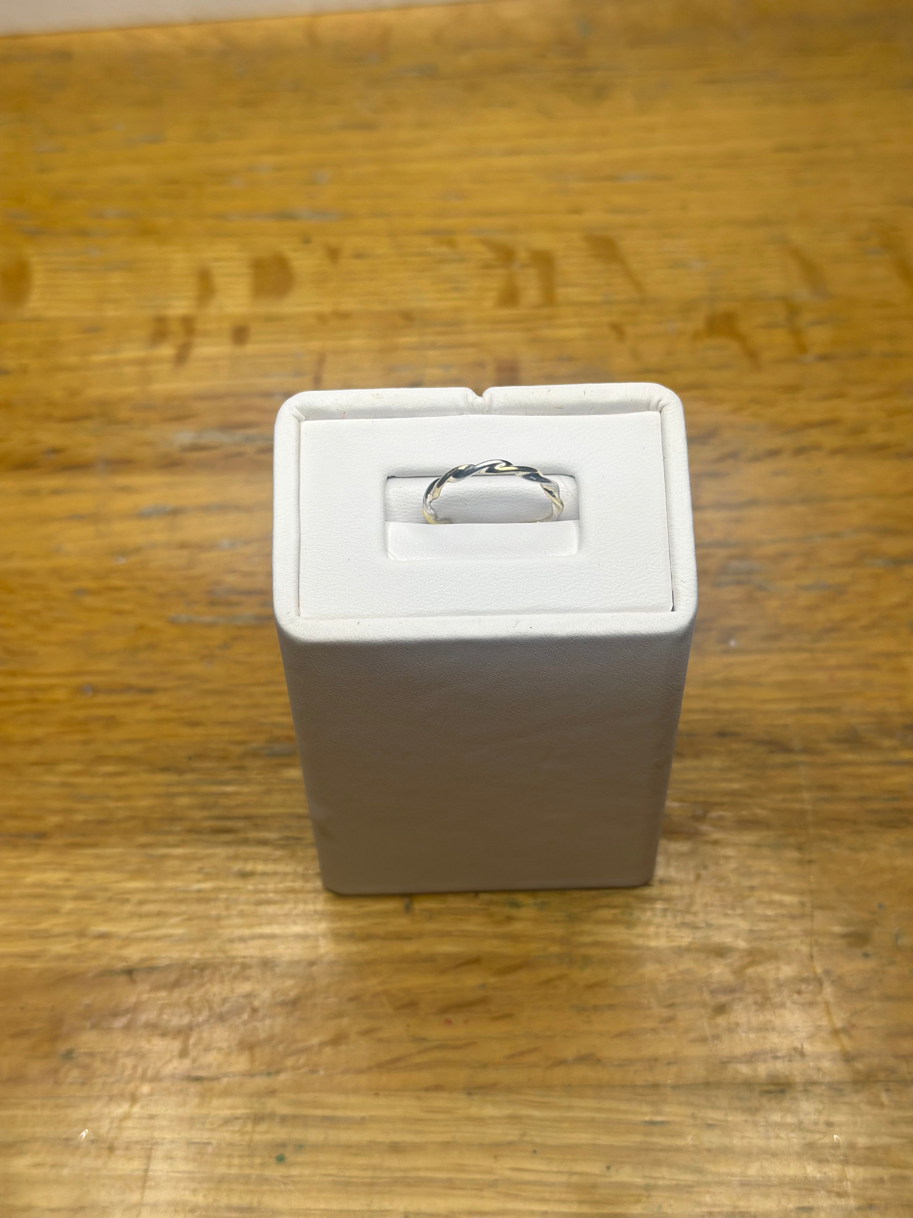 Harmony Twist Ring - Brass & Sterling Silver