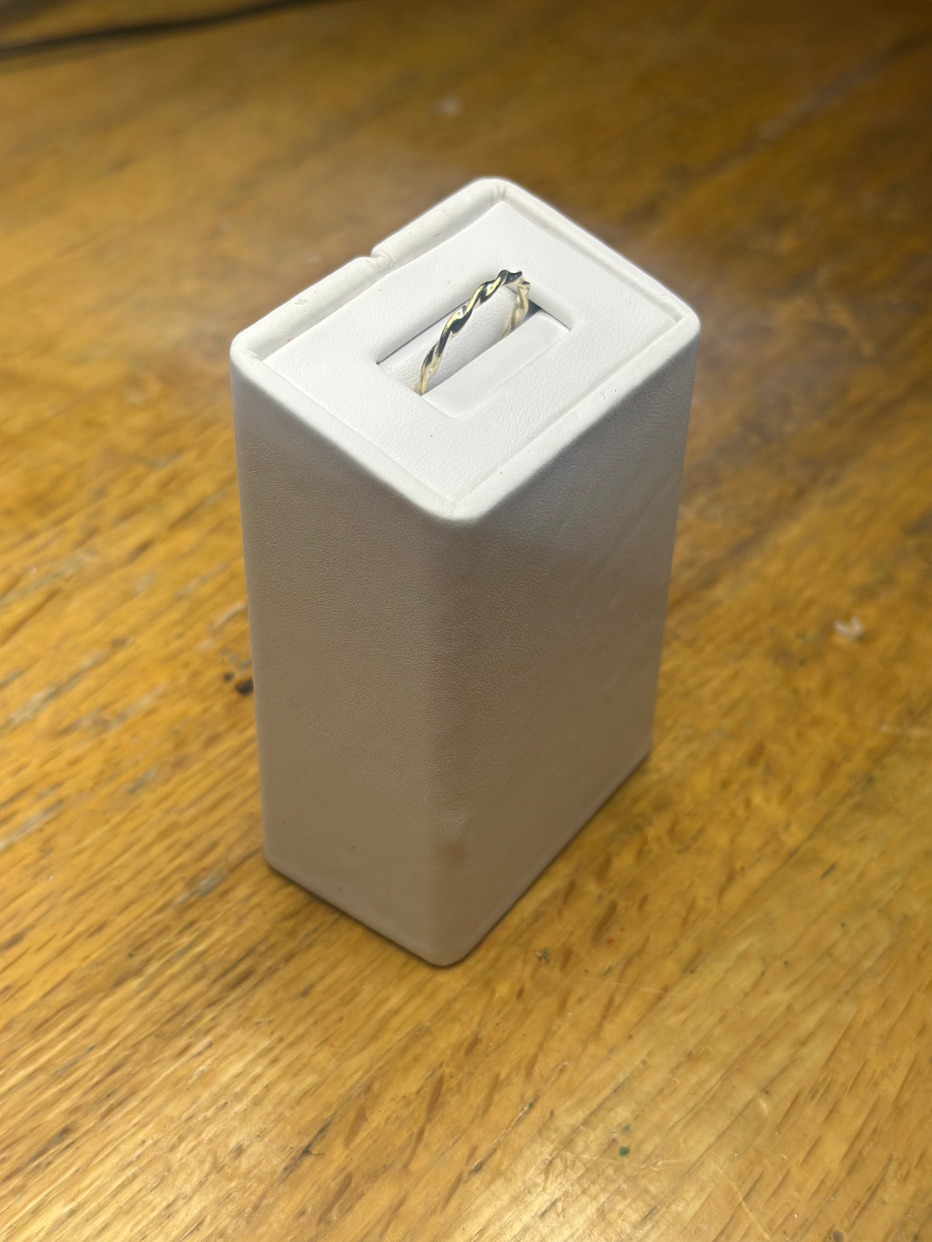 Entwined Twist Brass Ring