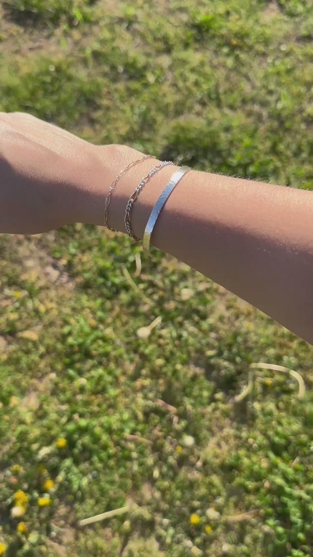 Hammered Sterling Silver Cuff